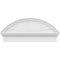 Ekena Millwork Segment Arch Sunburst Architectural Grade PVC Combination Pediment, 34"W x 15-3/8"H x 2-3/4"P PEDPC034X155SEG01 - alternate 4